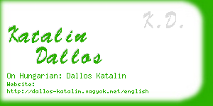 katalin dallos business card